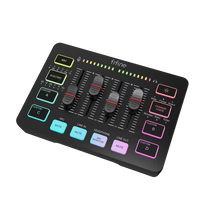 FIFINE AmpliGame SC3 Gaming Audio Mixer with RGB