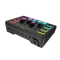 FIFINE AmpliGame SC3 Gaming Audio Mixer with RGB