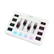 FIFINE AmpliGame SC3 Gaming Audio Mixer with RGB