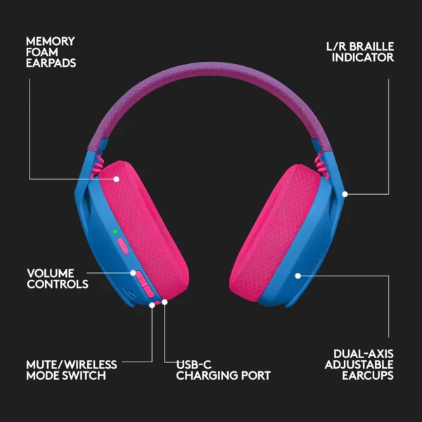 LOGITECH G435 LIGHTSPEED Wireless Gaming Headset - Image 5