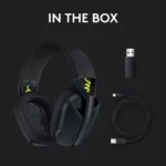 LOGITECH G435 LIGHTSPEED Wireless Gaming Headset - BLACK - Image 4