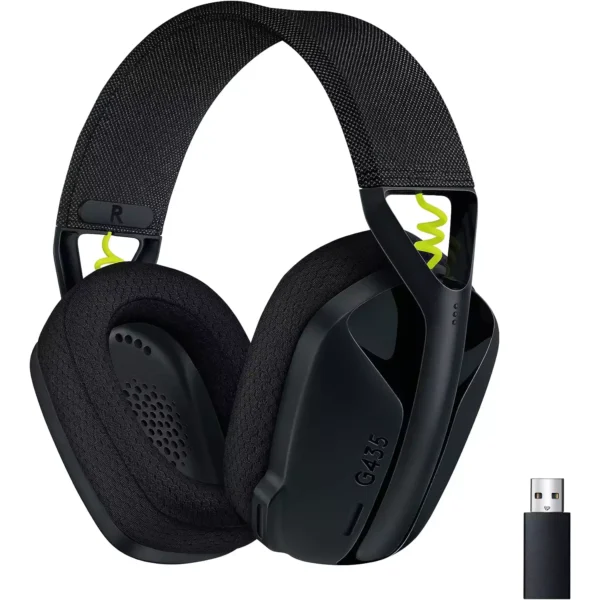 LOGITECH G435 LIGHTSPEED Wireless Gaming Headset - BLACK - Image 1