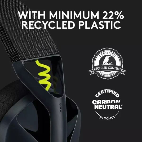LOGITECH G435 LIGHTSPEED Wireless Gaming Headset - BLACK - Image 3