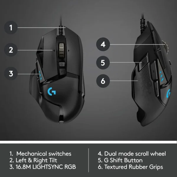 Logitech G502 HERO Gaming - Image 5